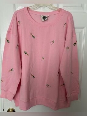 Pink NWT Coctail Champaign sweat shirt / size 3X